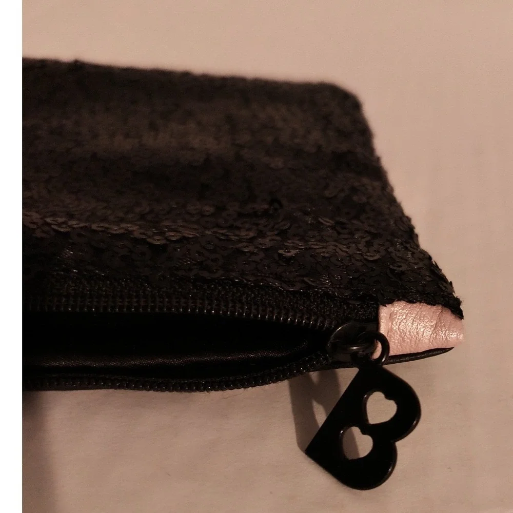 Betty Boop Graphic Eyes Makeup Bag Pink Black Zipper Cosmetic Pouch Travel Case